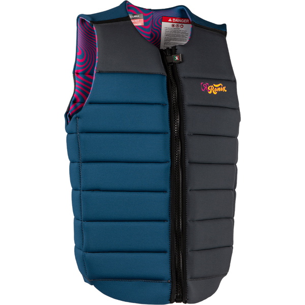 2026 Ronix Mens Purple Haze Impact Vest R25V-IMP-PUR - Psychedelic Blue / Grey
